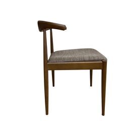 【REGASTOCK 川崎店】NITORI ニトリ ファブリック ダイニングチェア ミドルブラウン/ブラウン Nコレクション C-01D　②の画像