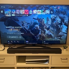 【PS5フル装備】4K120Hzテレビ＋純正ヘッドセット＋サウン...