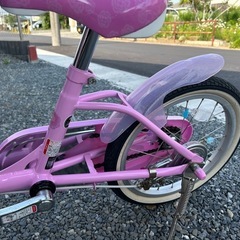 ディズニープリンセス　幼児用自転車　美品の画像