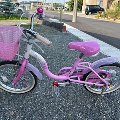 ディズニープリンセス　幼児用自転車　美品の画像