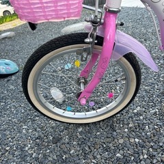 ディズニープリンセス　幼児用自転車　美品の画像