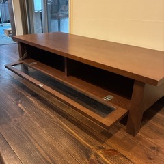 無印良品　テレビ台ガラス扉の画像