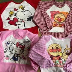 袖付きエプロン4枚セット① お取り引き中