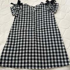 ギンガムチェックワンピース110の画像