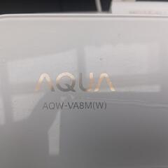 ジャンク！アクア洗濯機8kg　AQW-VA8M(W）の画像