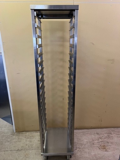 キャスター付きシングルラック  17段