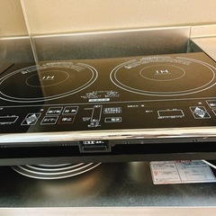 山善　2口IHヒーターの画像