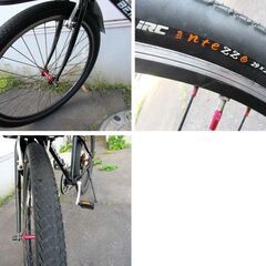 BEIER JIE-X クロスバイク 29インチ 6段変速 ブラック 黒 カゴ付き 自転車 中古 苫小牧西店の画像