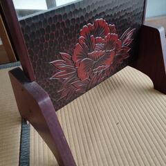 レトロ　アンティーク花柄　姿見の画像