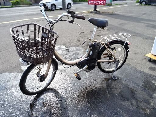 【恵庭】ブリヂストン 20インチ小型電動アシスト自転車　バッテリーフル充電OK!