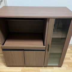 レンジ台（ニトリ　フォルムNRE9090G MBR）