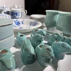和・中華陶器、磁器、青磁 大量まとめ売りの画像