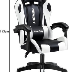 ゲーミングチェア gaming chair オフィスチェア リクライニングの画像