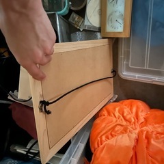 木製フレーム掛け式姿面鏡の画像