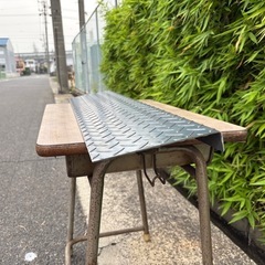 縞鋼板　段差スロープの画像