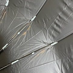 大きい折りたたみ日傘(直径105cm) 開閉ボタン付き　ライトミントグリーンの画像