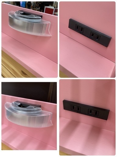 ジモティー限定価格！S149 ⭐ エトウ 2段ベッド 二段ベッド カラフルベッド 人気のピンク 幅105cm USED
