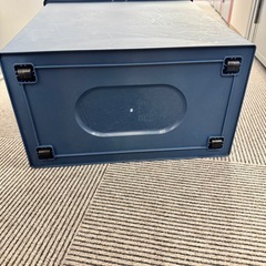 積み重ね ゴミ箱 ニトリ ワイド45L 30L ナイトブルー セットの画像
