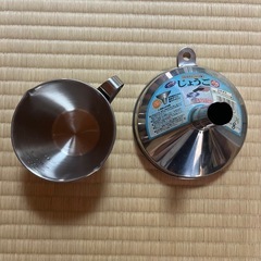 【未使用】ステンレスキッチンツール｜じょうご・計量カップ