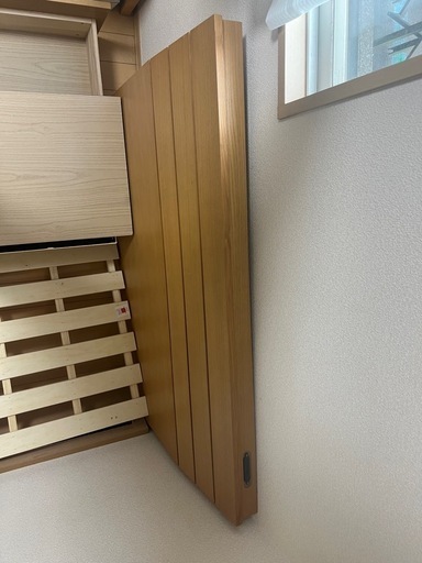 値下げしました【ニトリ】セミダブル　ベット　ベージュ