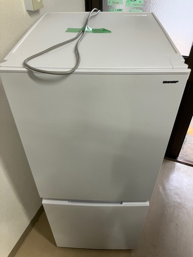 配送無料】SHARP ノンフロン冷凍冷蔵庫 SJ-D15P-W 7727 