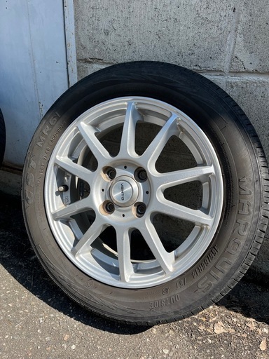 (再投稿)155/65R14夏タイヤ ホイール付4本セット