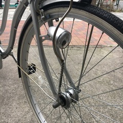 中古自転車／シルバーの画像