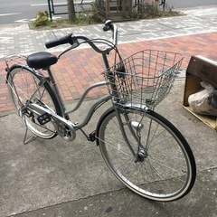中古自転車／シルバー
