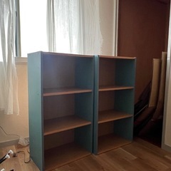 3段カラーボックス　２点の画像