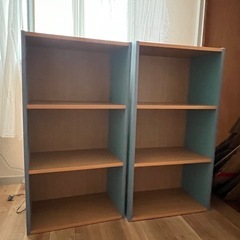 3段カラーボックス　２点の画像