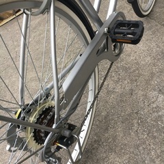 中古自転車／シルバーの画像