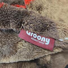 即日引渡し可 Groony 着る毛布 ブラウンの画像