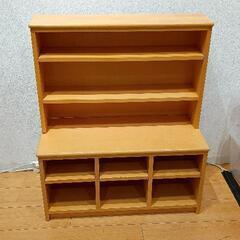 0608-358 本棚※がたつき有り