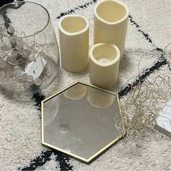 IKEA間接照明+鏡（バラ売り可）