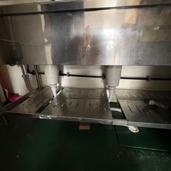 業務用シンク バックガードあり ２槽水切付シンク 流し台の画像