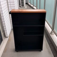 山崎実業(Yamazaki) ハンドル付き スリム トイレラック...