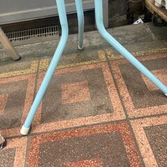 ☆中古￥500！パイプハンガー　家電　幅50㎝ｘ奥行50㎝ｘ高さ132㎝　【BF048】の画像