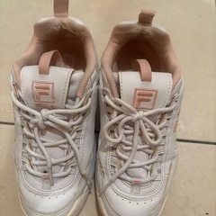 【7月15日まで】 FILA 24cm ホワイトピンク の画像