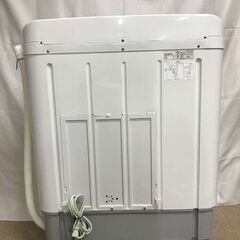 【北見市発】ヤマダセレクト YAMADASELECT 二槽式電気洗濯機 YWM-TD55G2 2023年製 5.5kg 白 一人暮らし 新生活 (E3472hshY)の画像