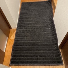 ラグ　ラグマット　　マット　黒ラメ　