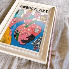 アートフレーム ホワイト 額縁 絵画 壁掛 インテリアの画像