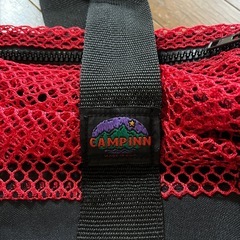 CAMPINN【キャンプイン】ビンテージメッシュダッフルバッグ　USA製の画像
