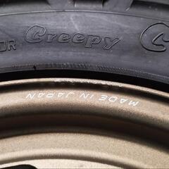 JB64　ジムニー専用ホイール　VOLK RACING TE37X

タイヤ　MAXXIS creepy clawler LT 7.00-16

4本セットの画像
