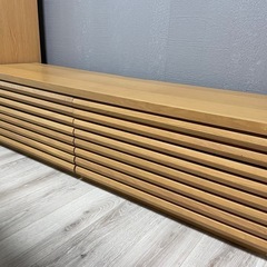 木製テレビボード、分解してバラ出品