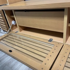 8月15日まで！木製テレビボード、分解してバラ出品の画像