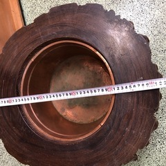 天然木の火鉢の画像