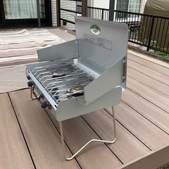 キャンプ　ツーバーナーコンロの画像