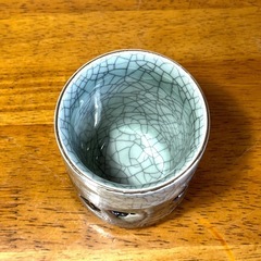 新品未使用 大堀 相馬焼 松助窯 伝統工芸品 陶器 やきもの 茶器 湯呑 レトロの画像