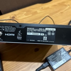 SONY ブルーレイ　DVD プレイヤーの画像