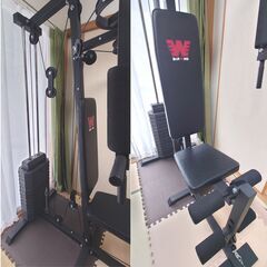 BARWING　マルチホームジム　動作良好　トレーニングマシン　HOMEGIM　筋トレ　バーウィングの画像